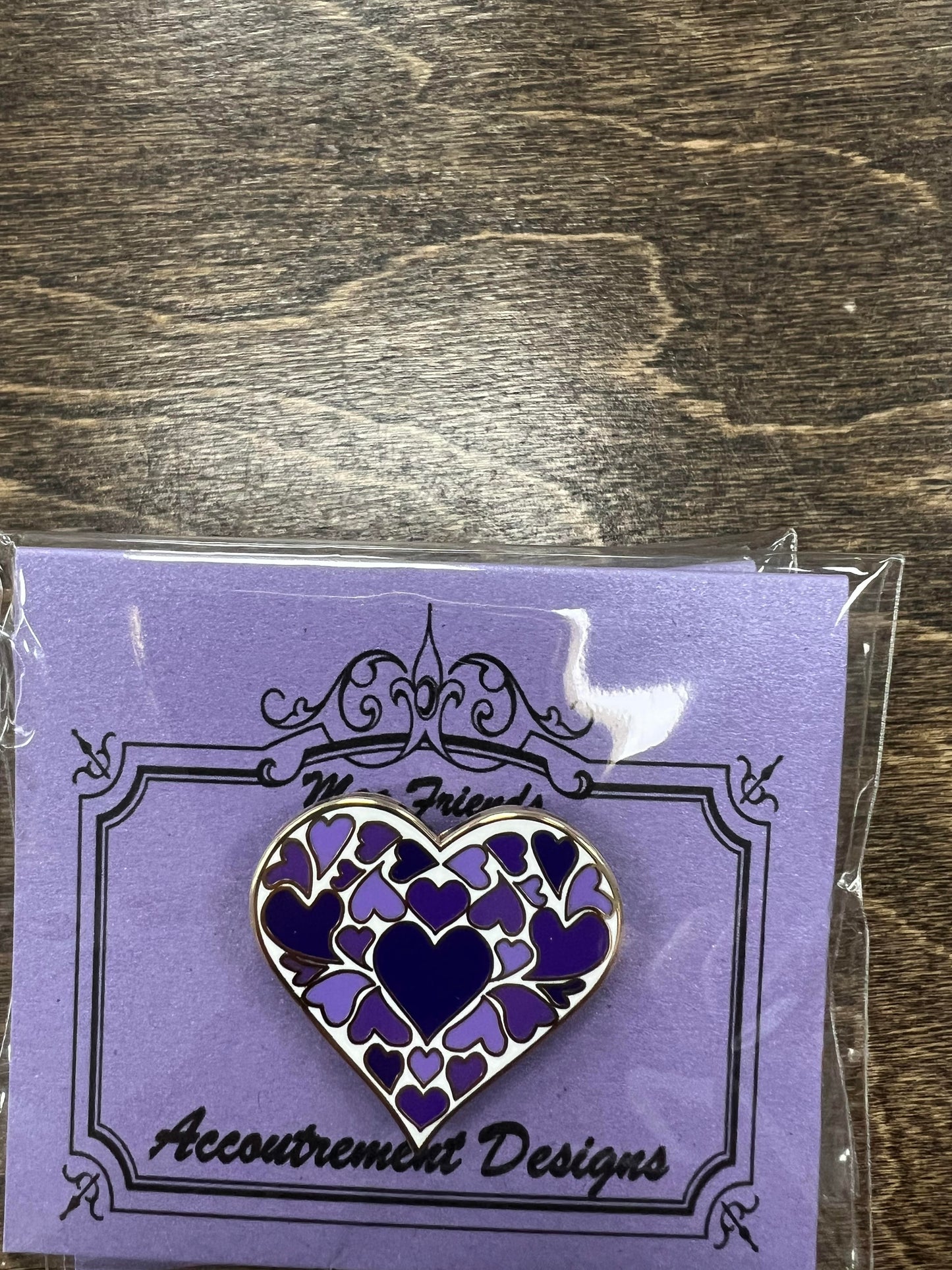Purple Hearts Needle Minder
