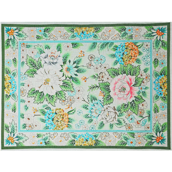 Green Garden Rug R1001