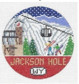 Jackson Hole Round Doolittle Stitchery R129