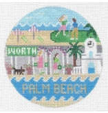 Palm Beach Round Doolittle Stitchery R327