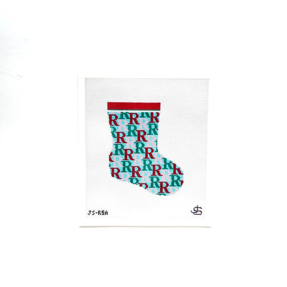 Mini Stocking Letter R Jeni Sandberg – Artful Stitches