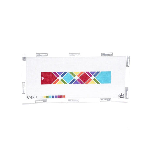 Rainbow Square Key Fob Jeni Sandberg