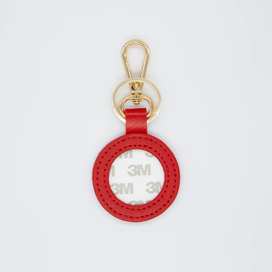 Red Leather FOB Round Tilli Tomas