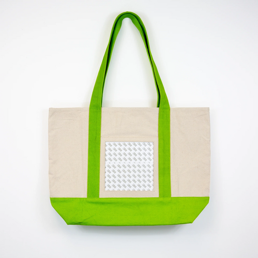 Canvas Tote Bag Lime Tilli Tomas