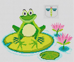 Frog on a Lily Pad Tooth Fairy Pillow The Meredith Collection