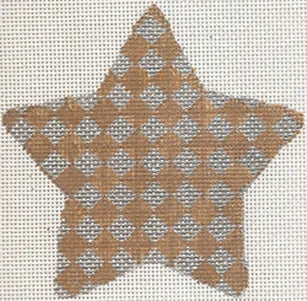 Diamonds Burlap Star Patty Paints STB07