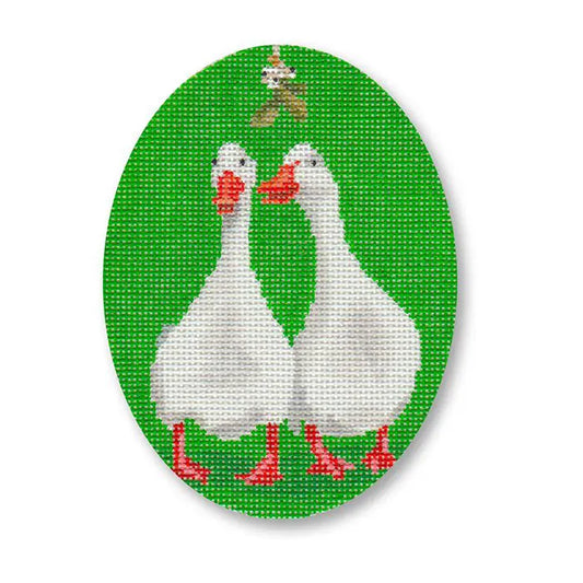 Mistletoe Geese Ornament Scott Church
