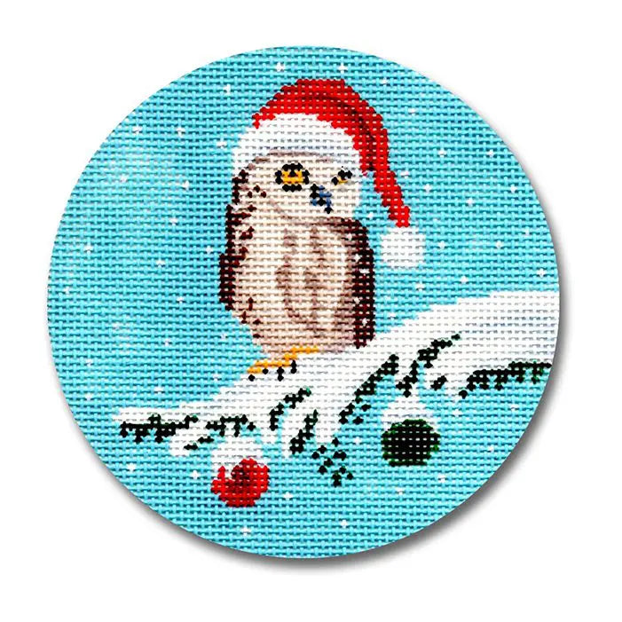 Owl with Santa Hat by Scott Church