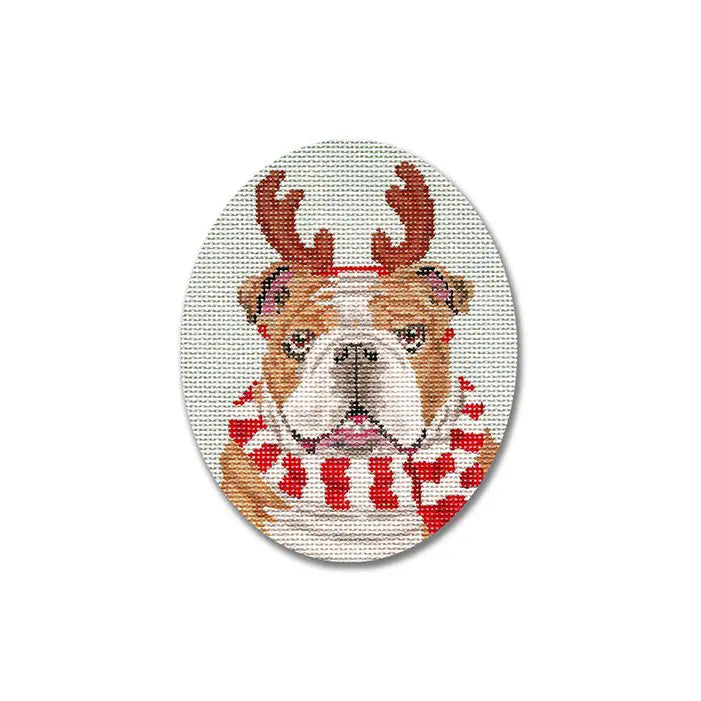 Bulldog with Scarf by Scott Church