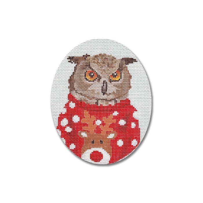 Owl with Christmas Sweater Scott Church