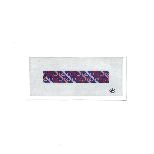 S Letter Key Fob Pink and Coral