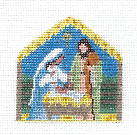 Nativity Stable Ornament Susan Roberts