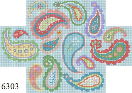 Paisley Pastel Brick Cover Susan Roberts 6303