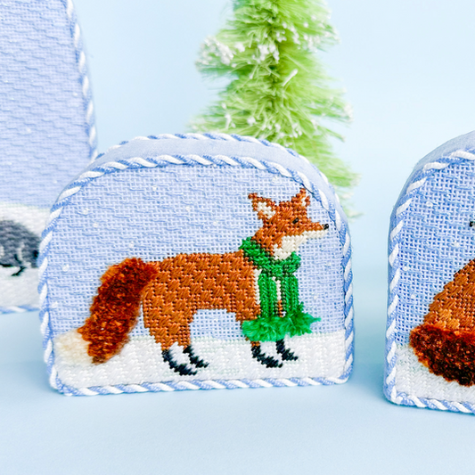 Boy Fox with Scarf Christmas Forest Stitch Guide Included