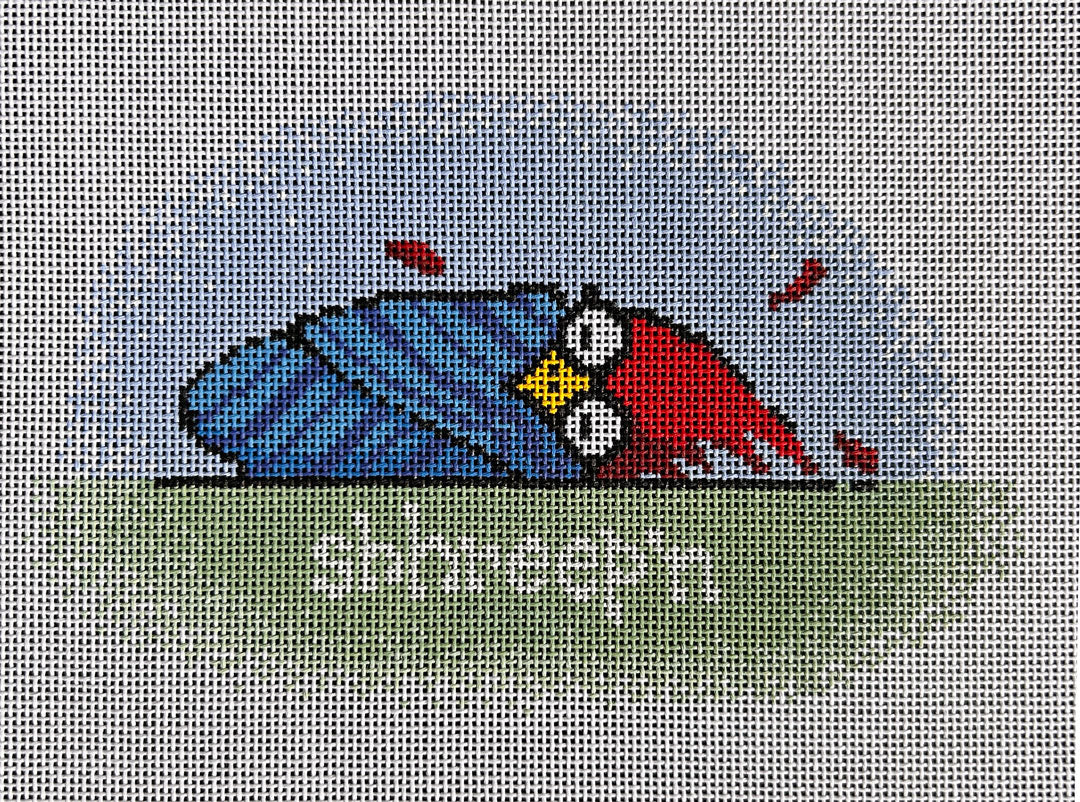 Shhreepin' Bird Blue Flying Stitches NDLPT