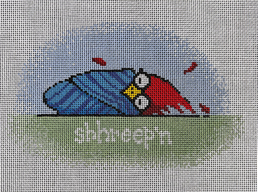 Shhreepin' Bird Blue Flying Stitches NDLPT