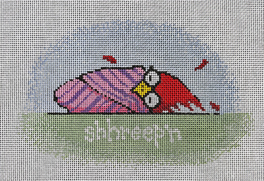 Shhreepin' Bird Pink Flying Stitches NDLPT