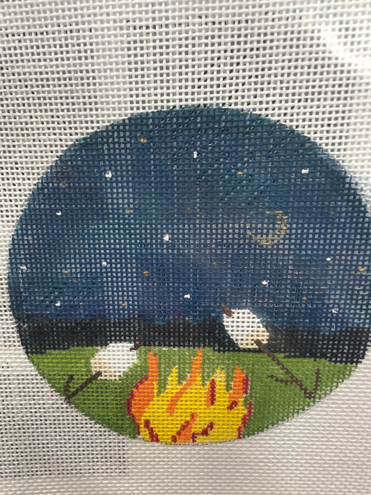 Campfire With Smores Stitch Guide Included