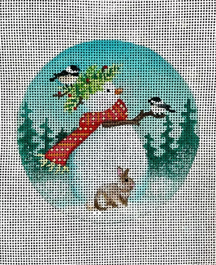 Snowman Bird Chat Ornament Tapestry Tent