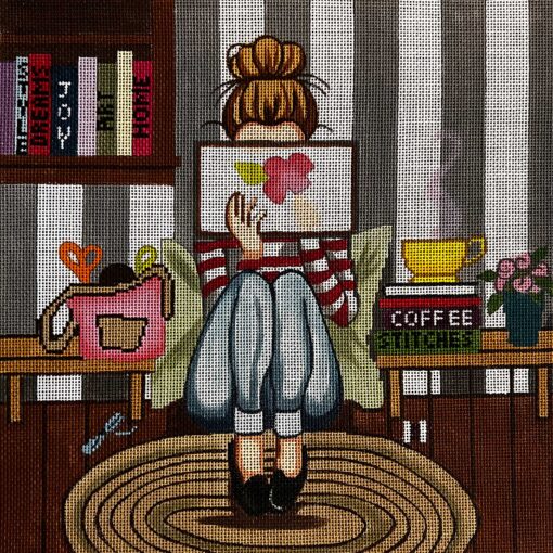 Girl Stitching Gayla Elliott