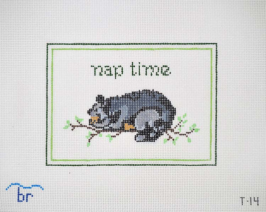 Nap Time Bear Blue Ridge Stitchery