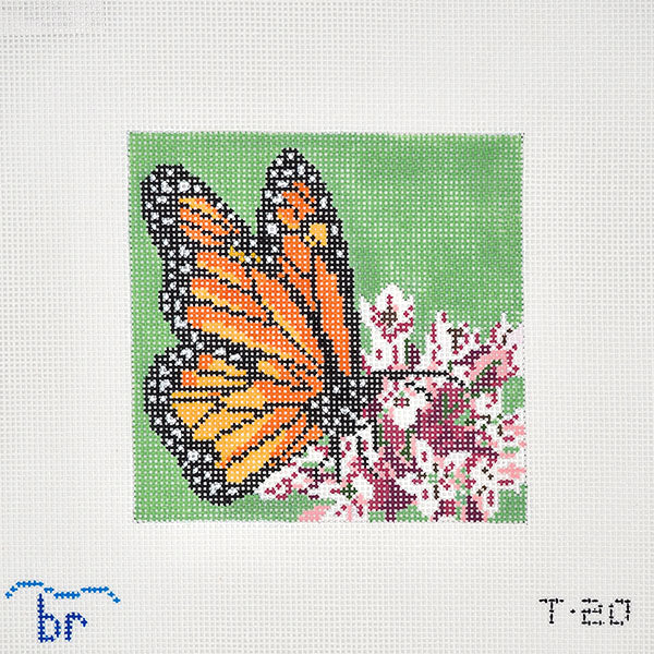Monarch on Milkweed Blue Ridge Stitchery