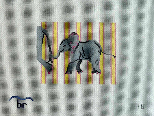 Hang on, Baby Elephant Blue Ridge Stitchery