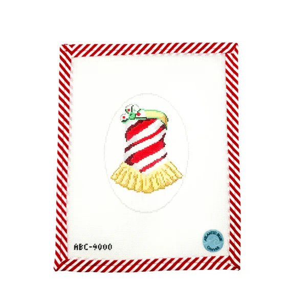 The Candy Cane Dress Rockette Series Atlantic Blue Canvas