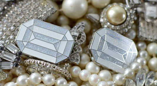The Crown Jewel White Diamond Needle Minder Go Stitch Studio