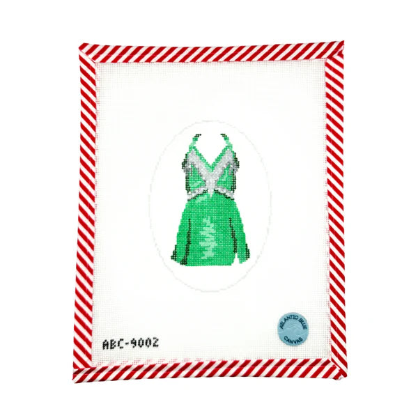 The Green Dress Rockette Series Atlantic Blue Canvas