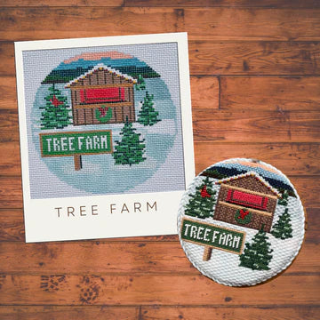 Winter Tree Farm Blue Ridge Stitchery