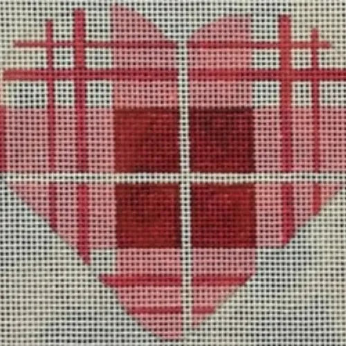 Plaid in Reds & Pinks Heart Patty Paints V05