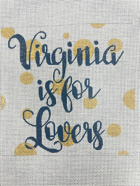 Virginia is for Lovers Bubbles Square by A Poore Girl Paints