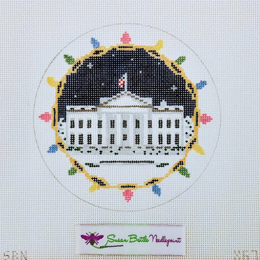 White House with Night Sky & Lights Susan Battle