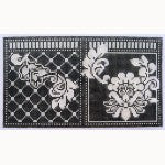 Karen's Damask Black/Cream Needle Case