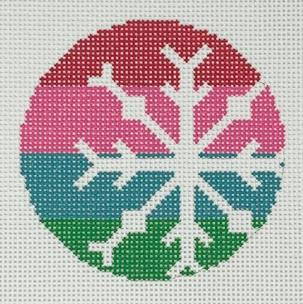Snowflake on Stripes, 13m