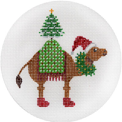 Camel with Christmas Tree