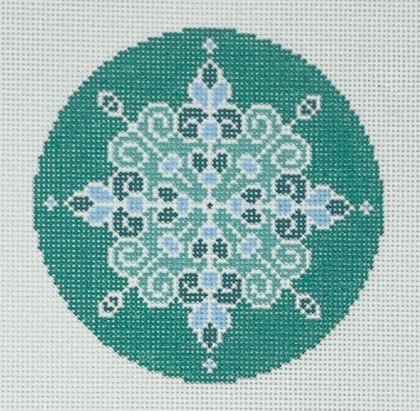 Light Teal Snowflake #1