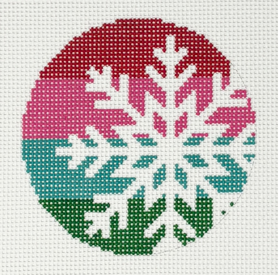 New Snowflake on Stripes, 13m