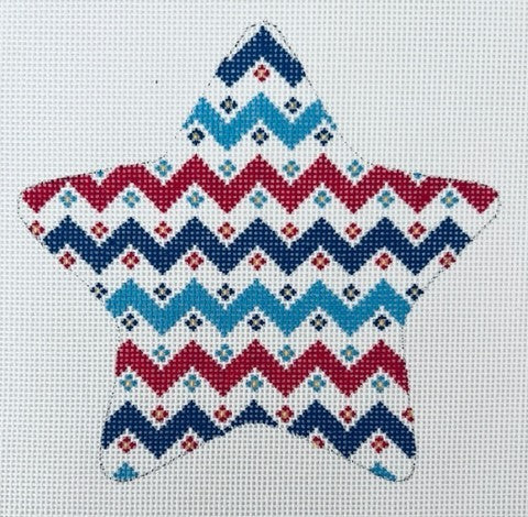 Patriotic Star Zig Zag