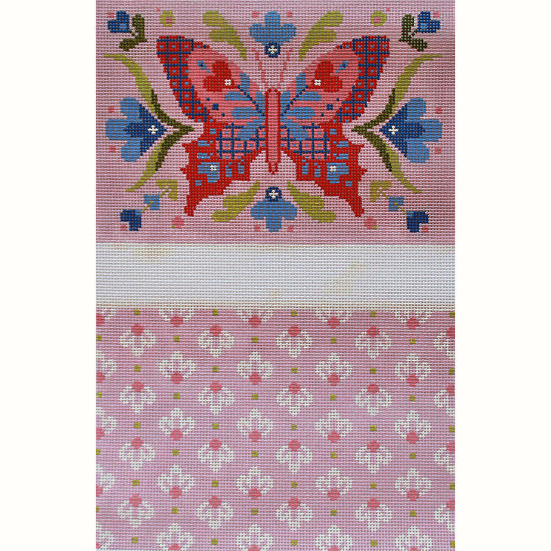 Annette Pink Butterfly Clutch