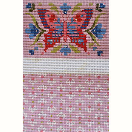 Annette Pink Butterfly Clutch