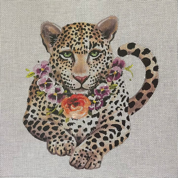 Cheetah with Flowers Colors of Praise AN518