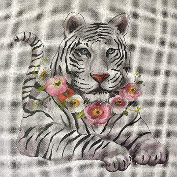 White Tiger with Flowers Colors of Praise AN520