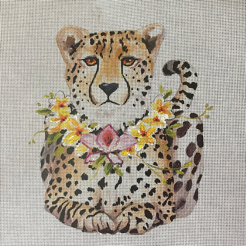 Jaguar with Flowers Colors of Praise AN522