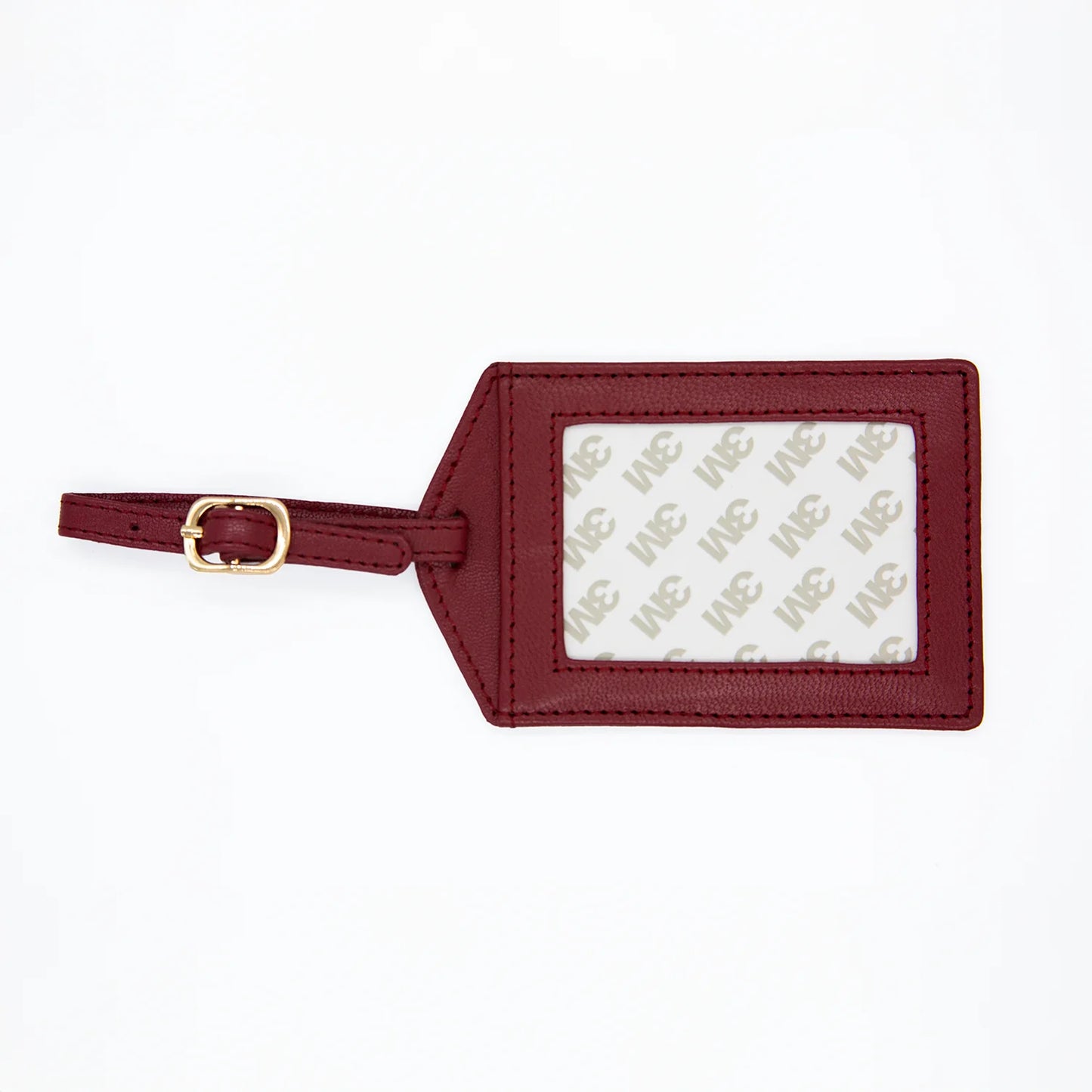 Cranberry Luggage Tag Leather Tilli Tomas