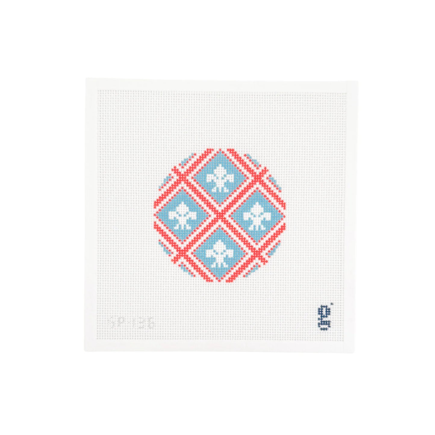 Fleur de Lis Round Canvas