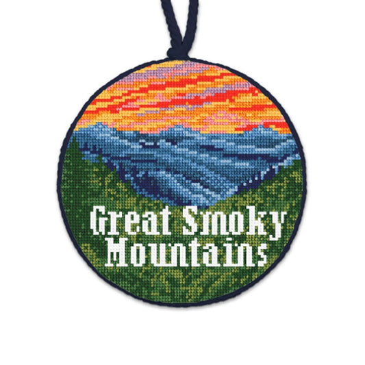 Great Smokey Mountains Ornament Needlepaint