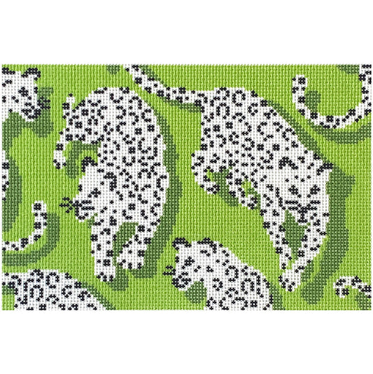 Leopard Clutch Green