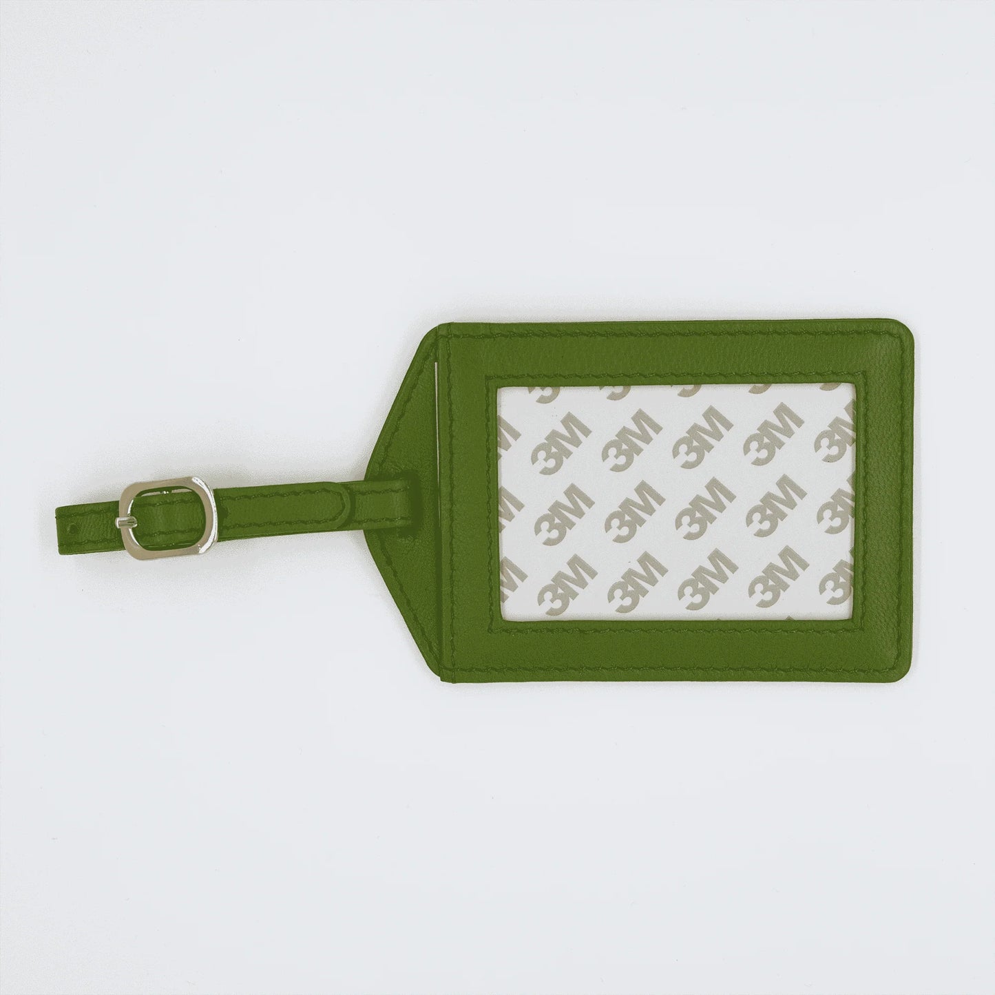 Green Olive Luggage Tag Leather Tilli Tomas